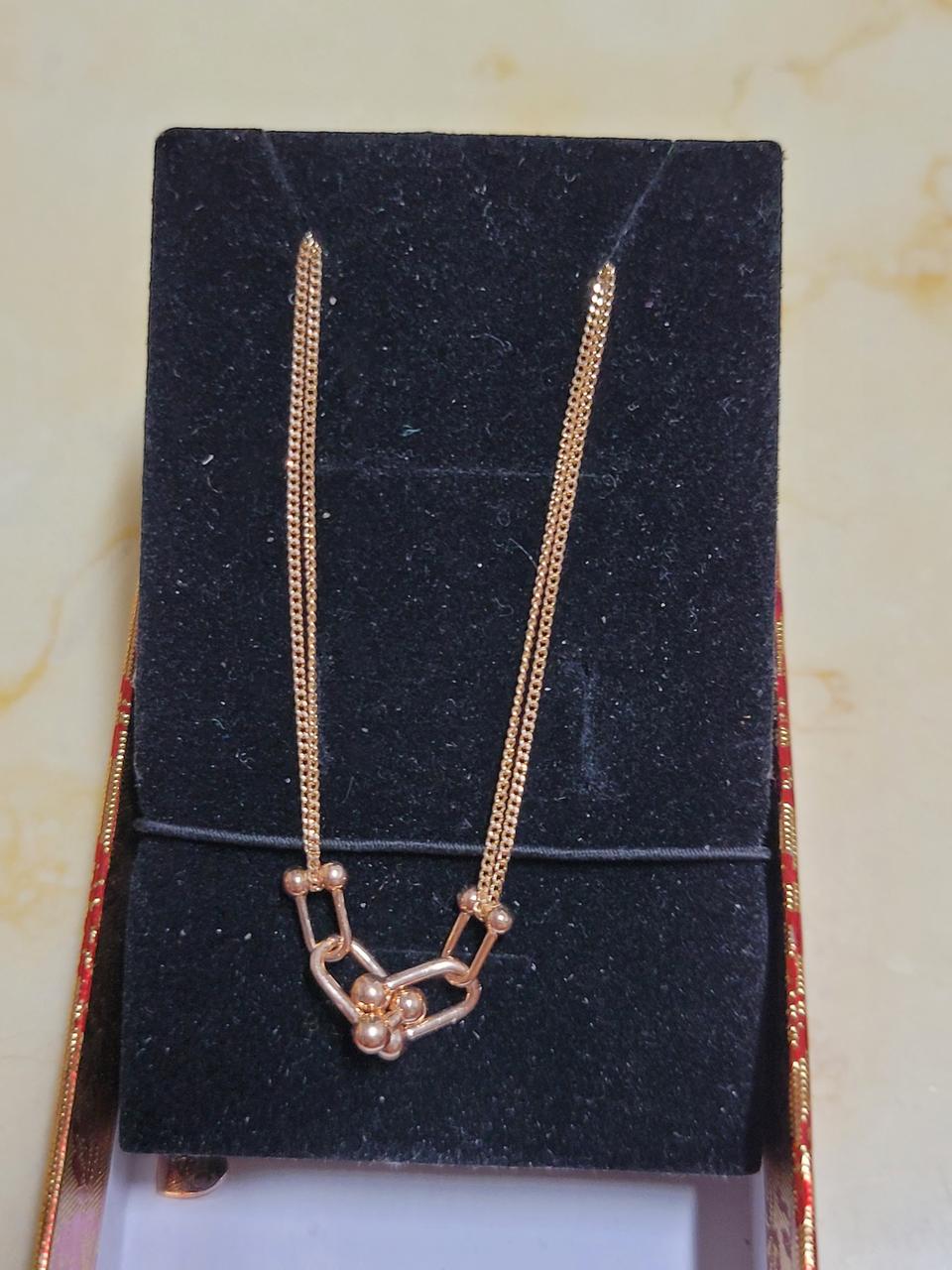 14k 로즈골드 목걸이
