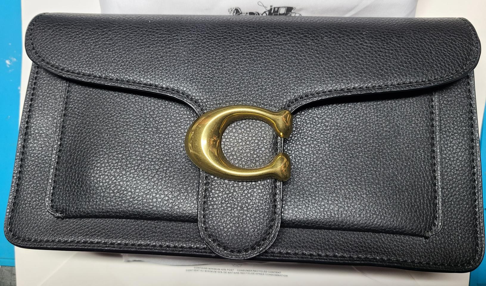 코치(COACH)폴리쉬드 페블 레더 태비 숄더백 26