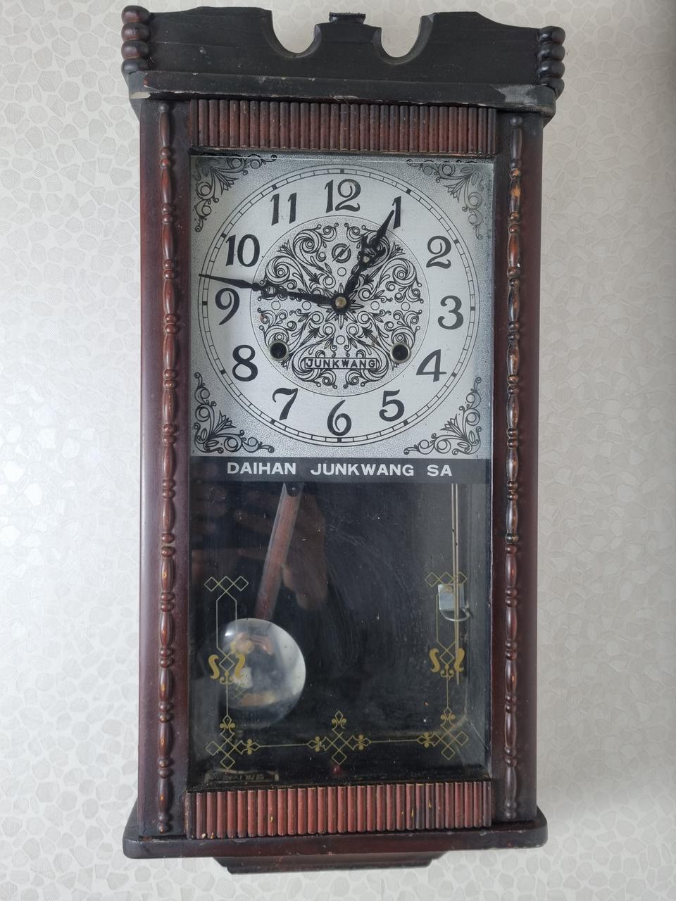 국산 중앙사 태엽 골동품시계