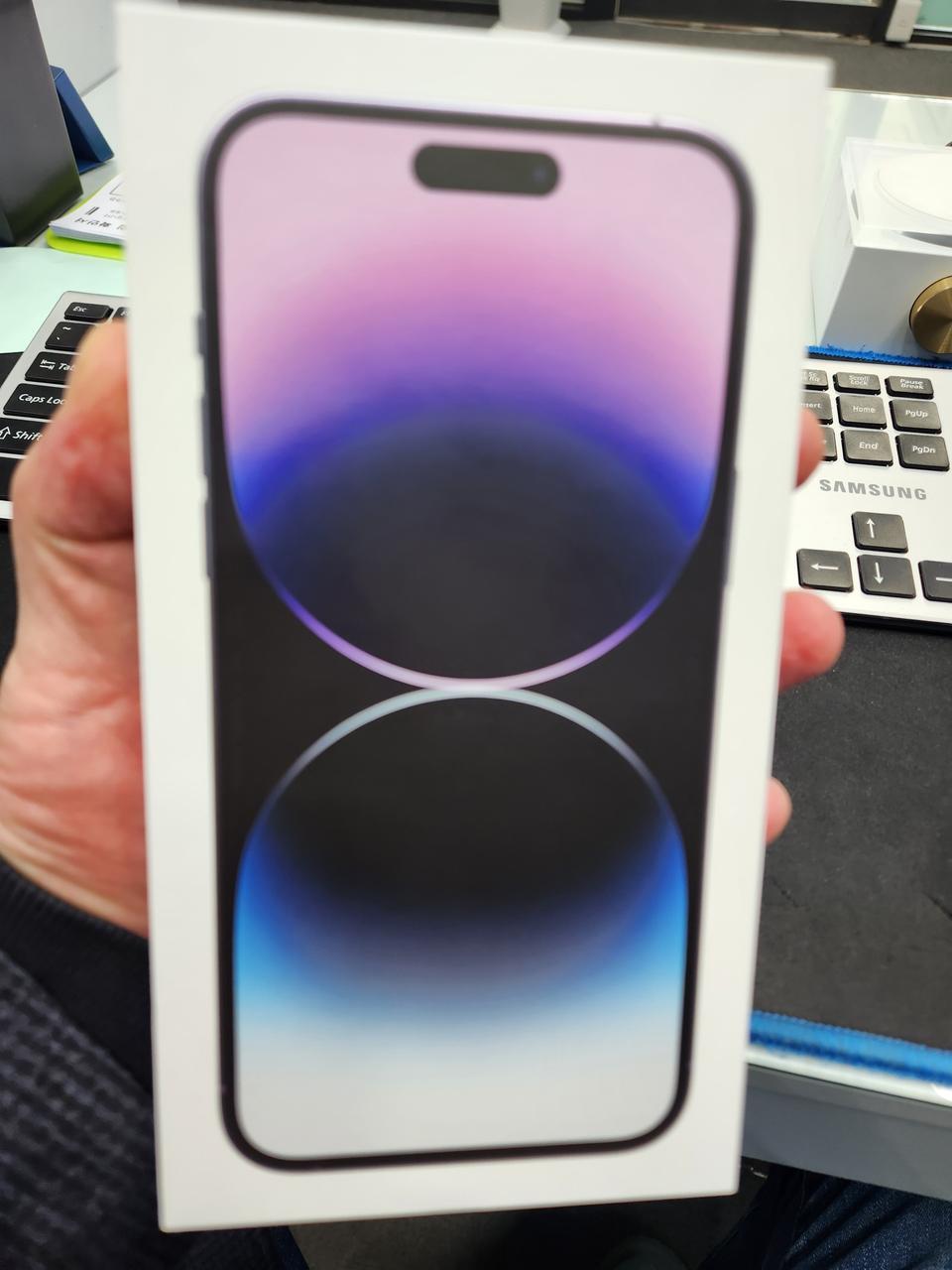 아이폰14프로맥스 14promax 128G 딥퍼플 가개통 미개봉 팝니다