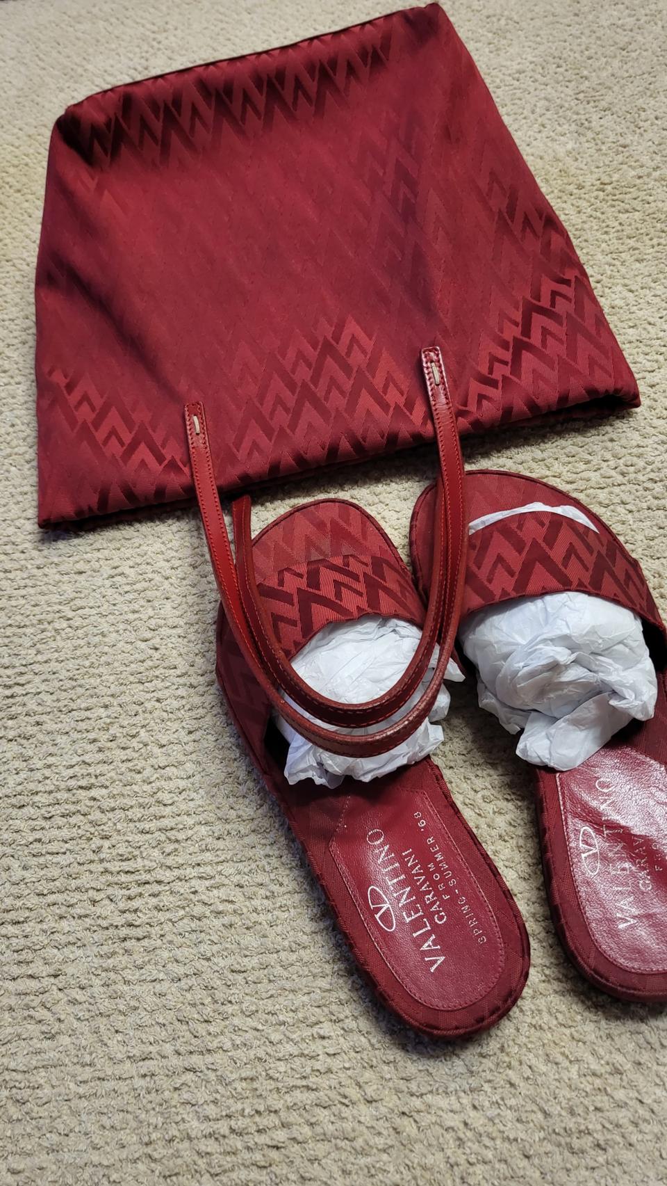 발렌티노 정품 가방&슬리퍼 set