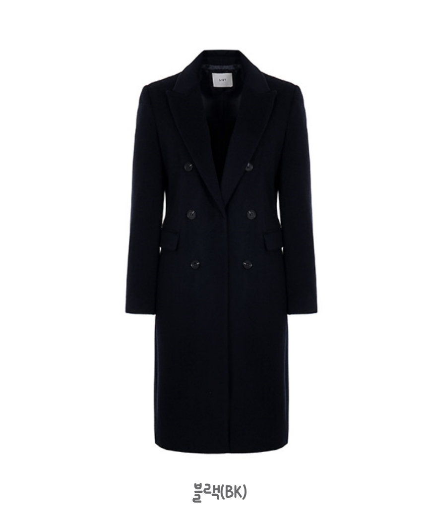 LIST 더블버튼 모직코트