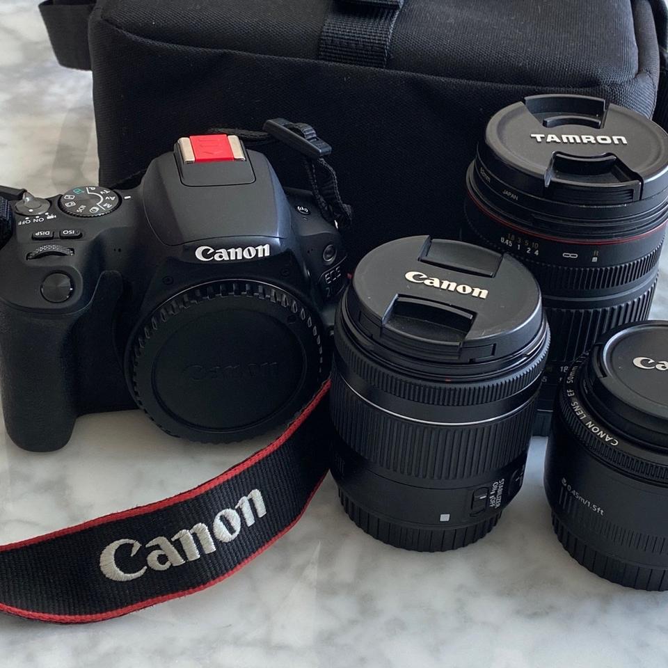 캐논 200D 렌즈3개포함