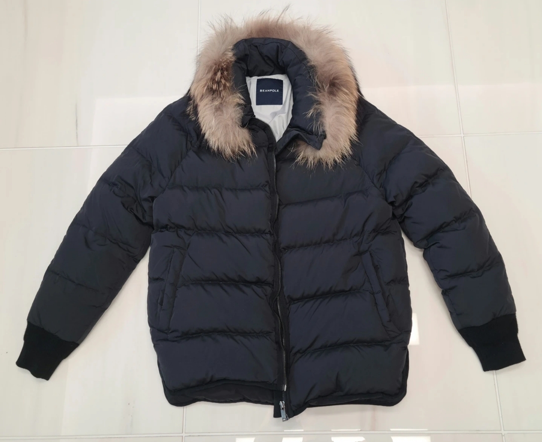 빈폴 여성 구스다운 라쿤 90사이즈