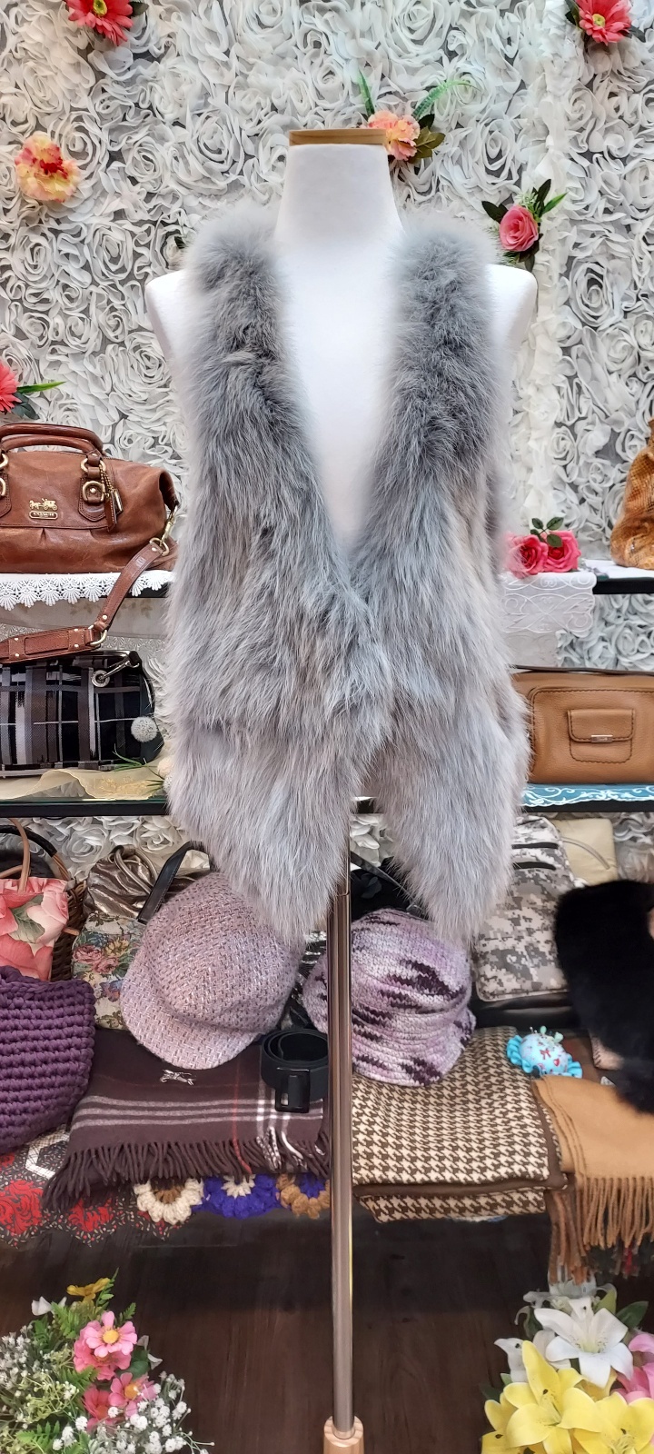 ELLE 엘르 폭스퍼 베스트 (55 66 77)