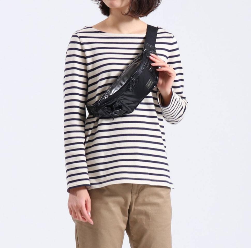 정품 요시다포터 벨트백 슬링백 힙색 S