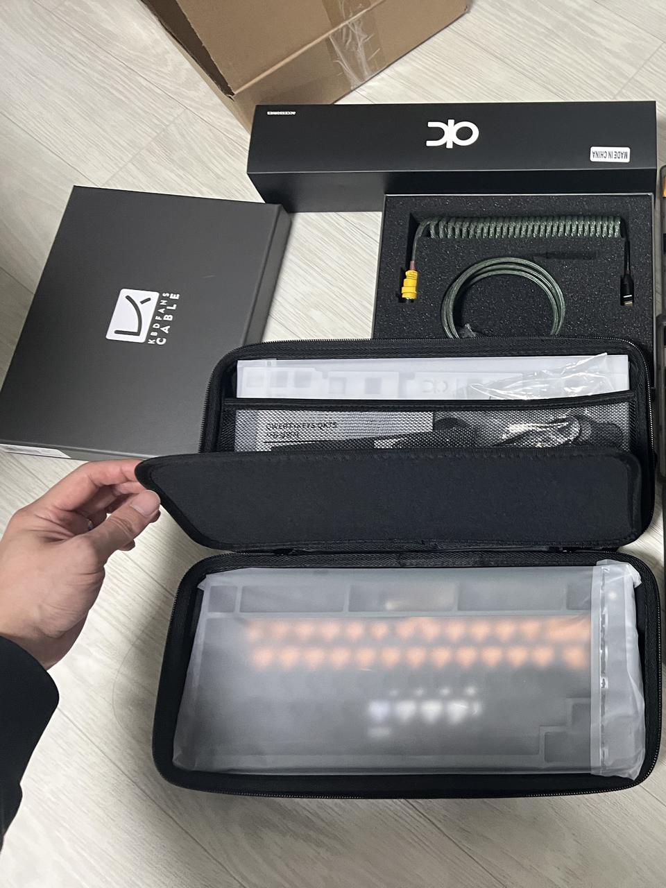 (밀맥작 가능) QK75 (그린) + 레조넌스키캡 일괄