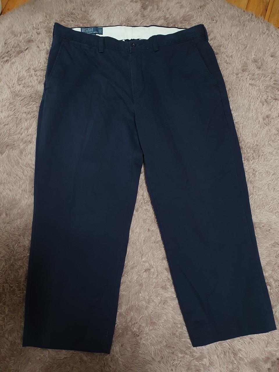 폴로 코튼 팬츠 네이비