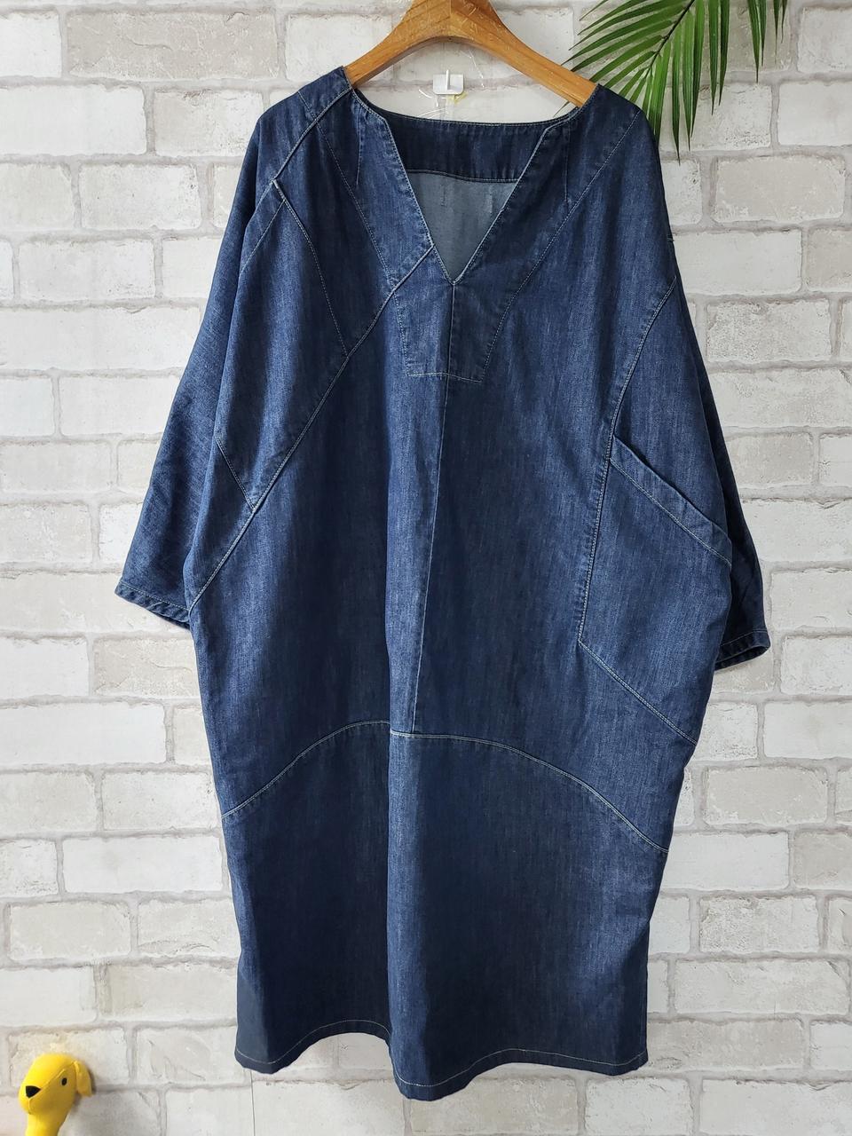 가오리핏  데님 원피스