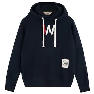 SWIB W 프린트 기모 후드티