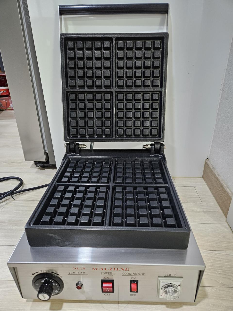 벨기에 4각1구 와플기계 크로플기계 (대) WER-350S 5X5