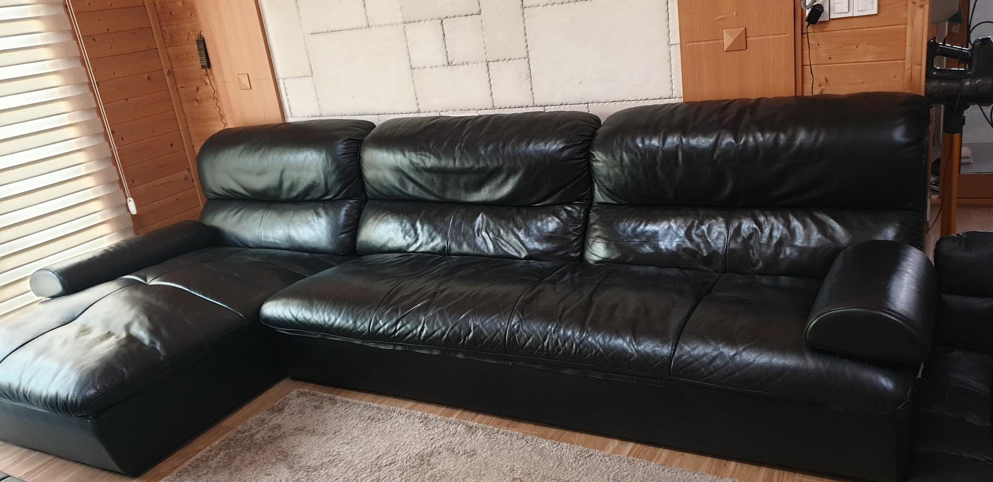 6인용 가죽쇼파팝니다~가죽정말좋아요~(울산근처직거래)