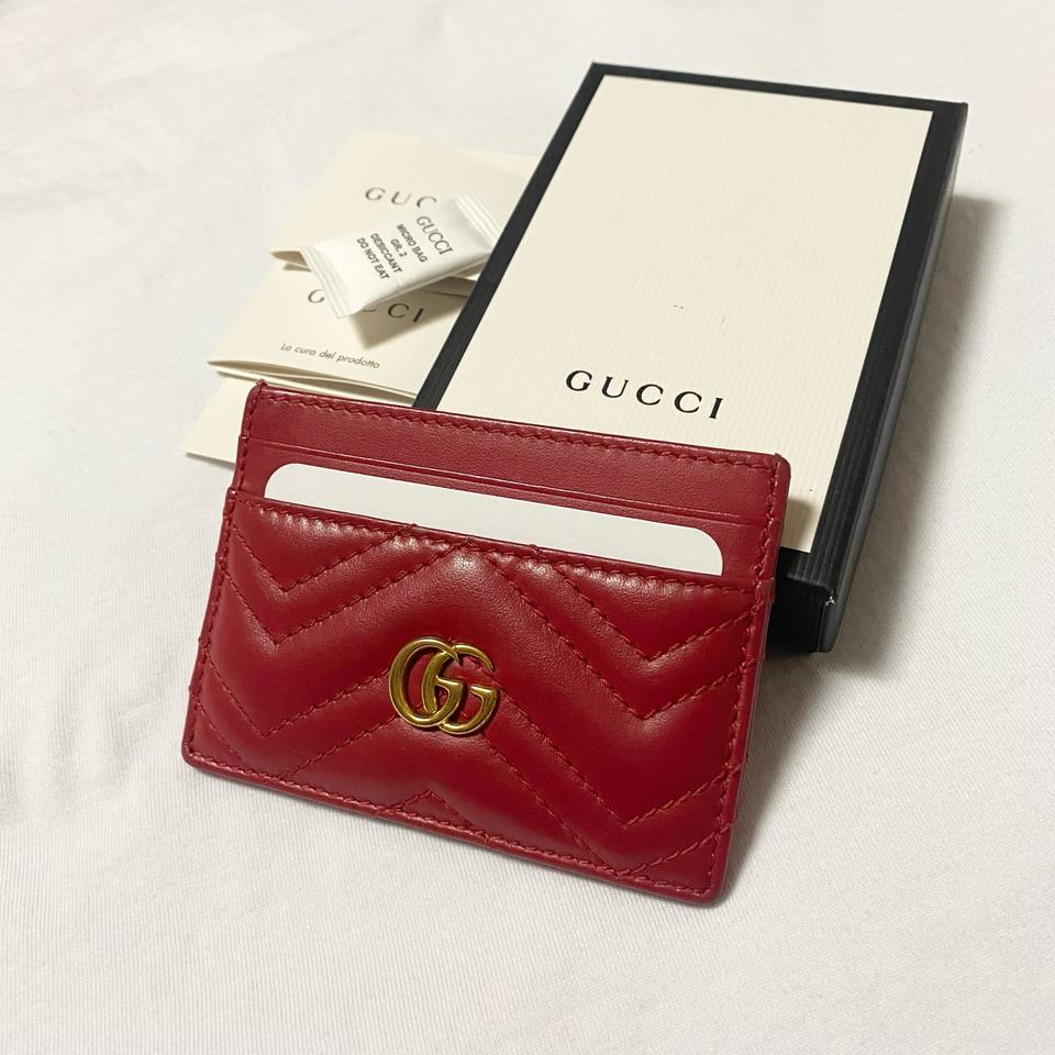 [정품] 구찌 카드지갑 레드 (판매가 43만원)
