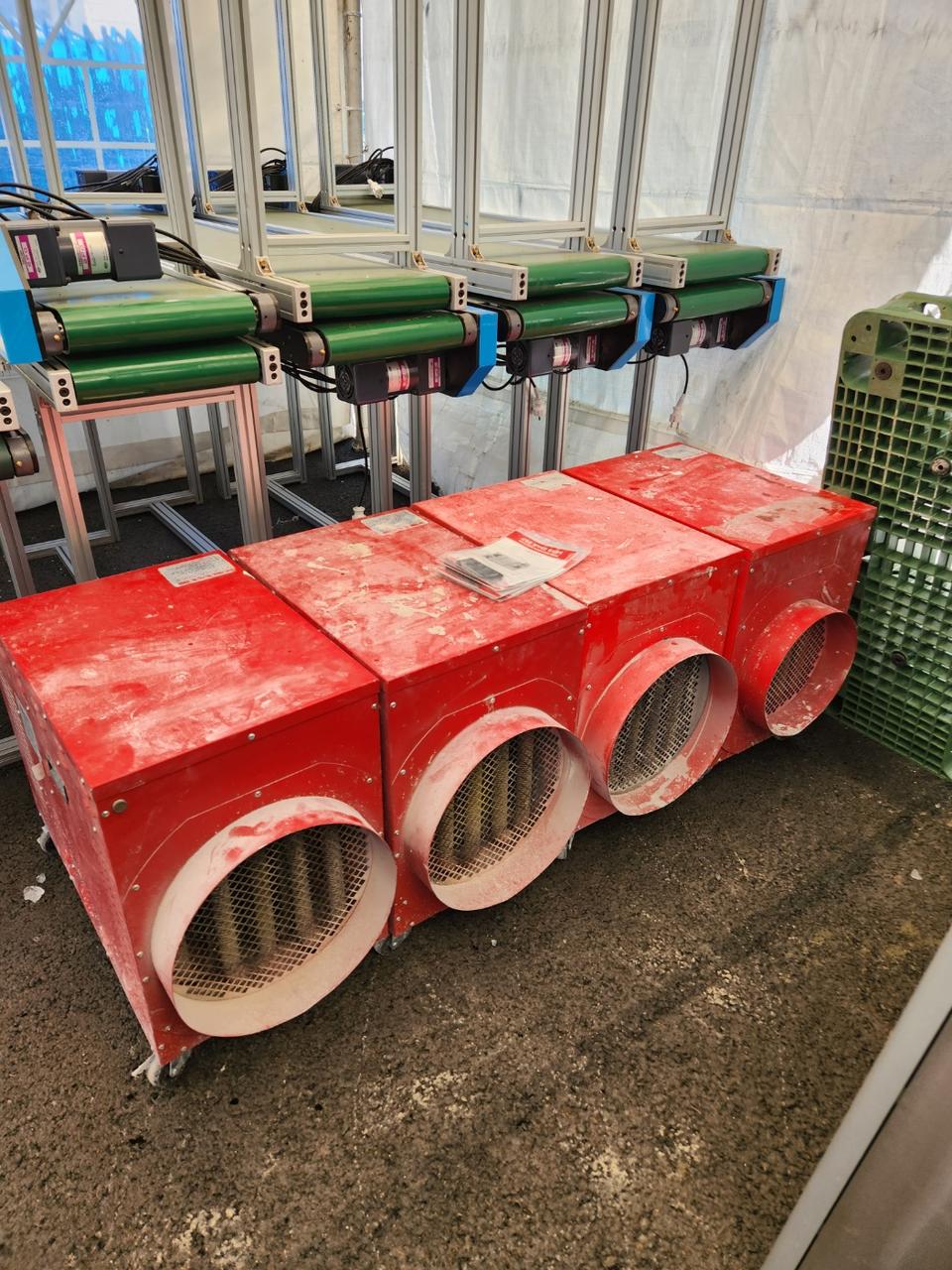 중고 열풍기 농업용 공업용 화레이 FNEH-330 판매