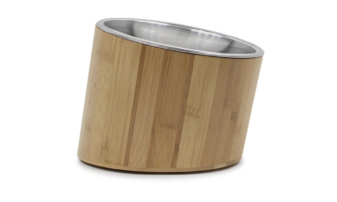 수퍼펫 대나무 키높이 경사식기 1구