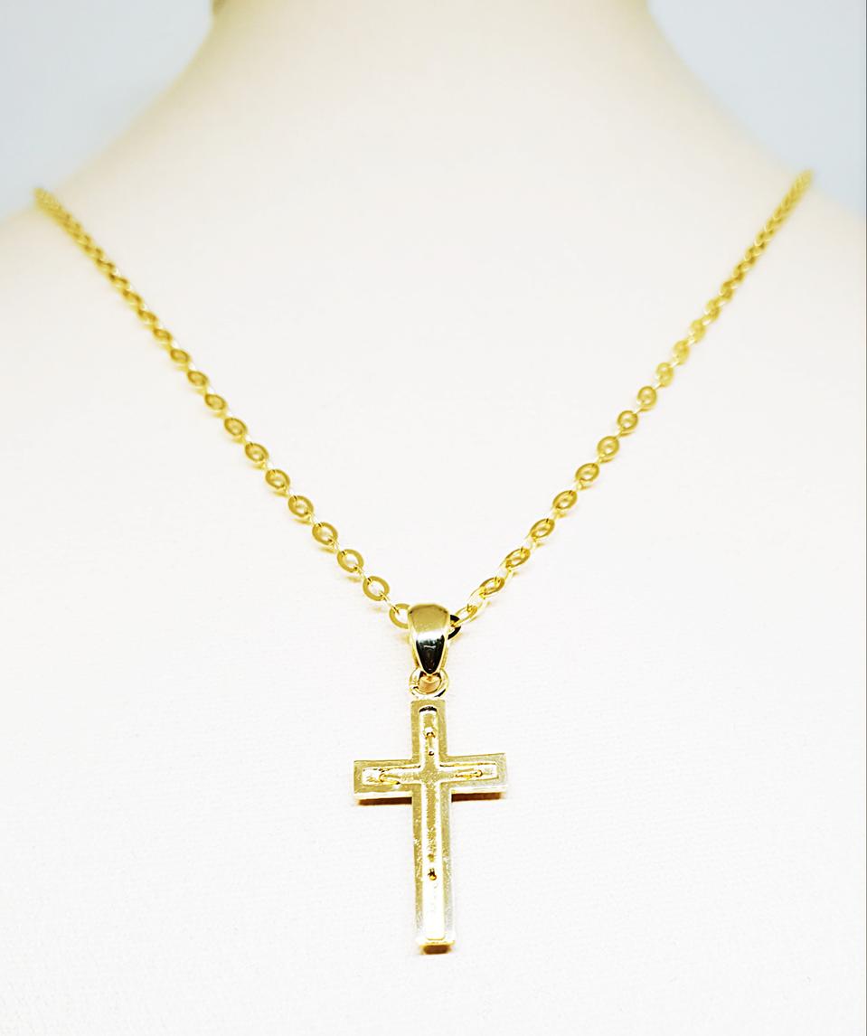 14k 십자가 목걸이