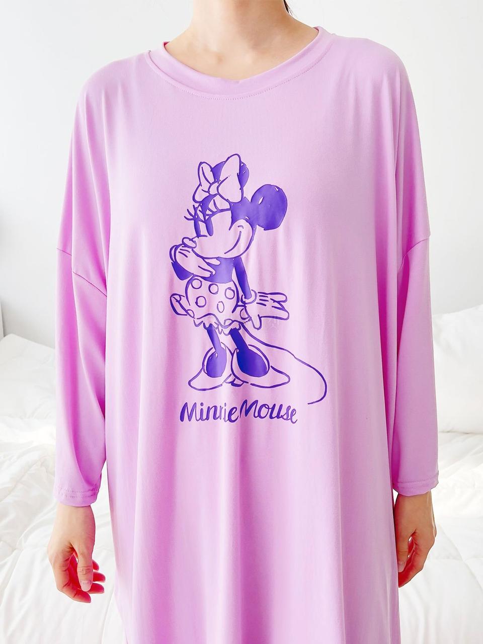 2829 봄신상 미키 잠옷 빅사이즈 오버핏 원피스 임부복 소프트 피치