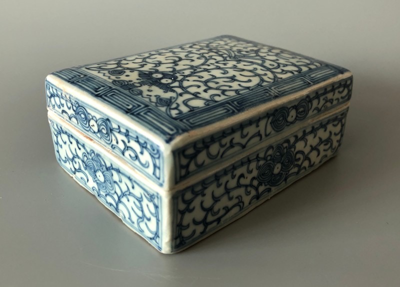 청화백자 당초문합