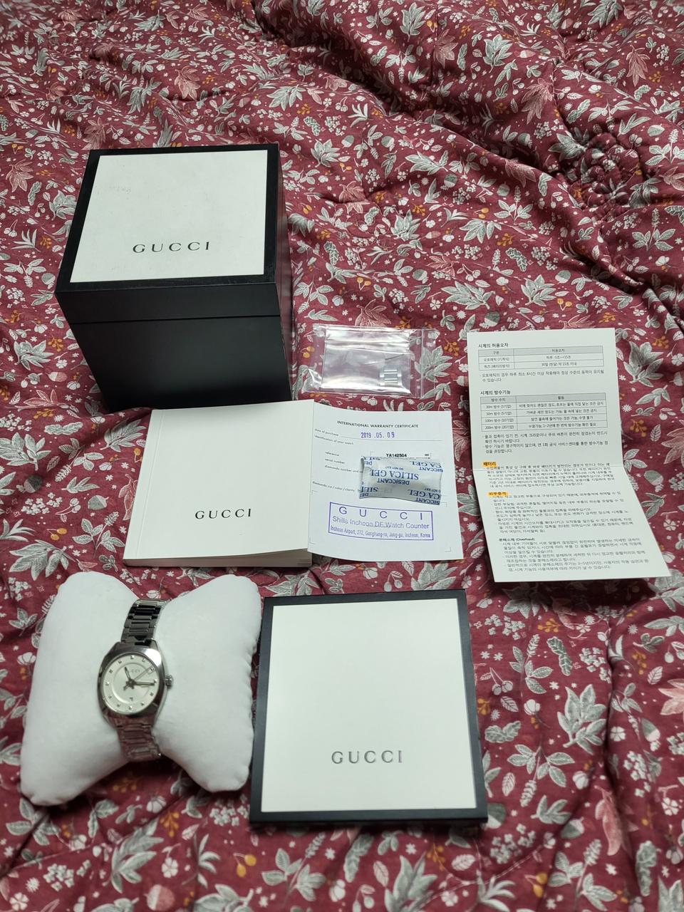 구찌 정품 다이아 여성시계