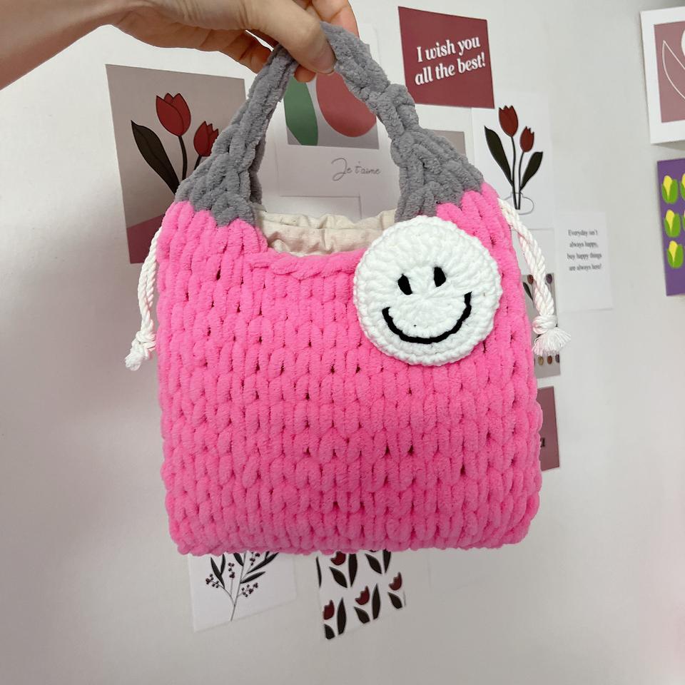 할인>뜨개가방 미니 사각백