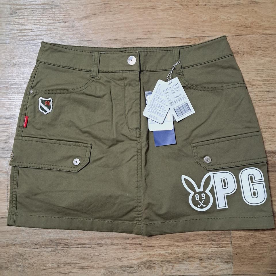 파리게이츠 골프새상품 세련된 카키 스커트1사이즈