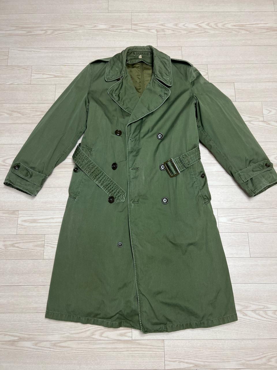 에크루/ 빈티지 장교트렌치 50‘s OG-107/small-regular