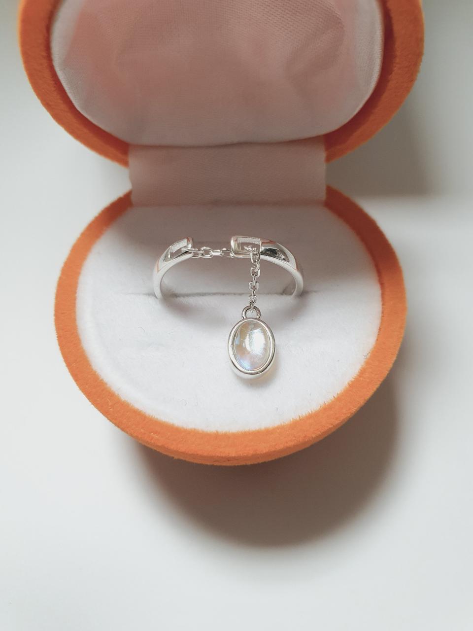 <새상품> 실버 925 원석 체인 반지