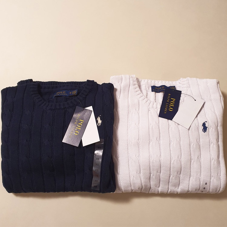 [새상품 정품] 여성 폴로랄프로렌 꽈배기 니트 S