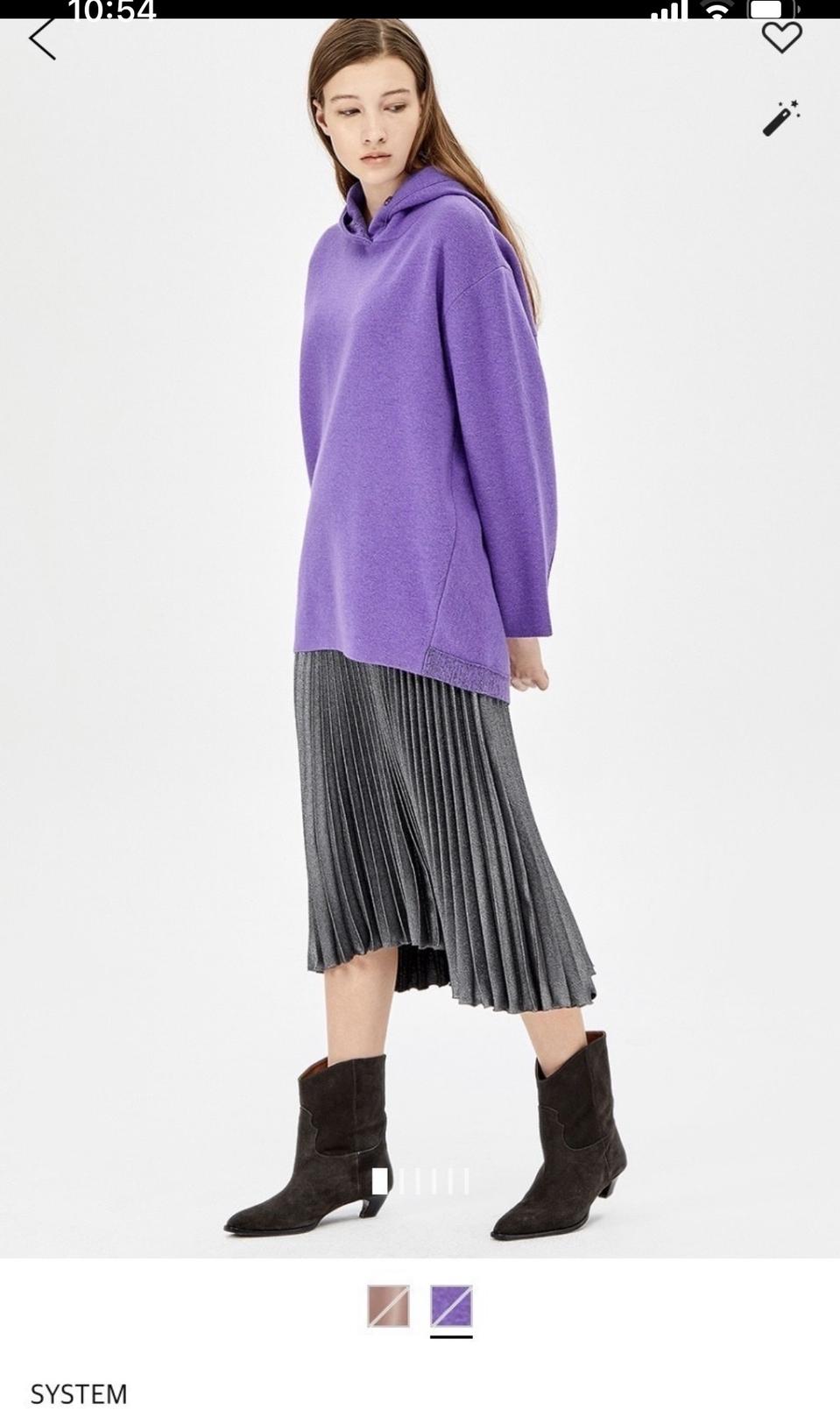 시스템 후드 플리츠원피스