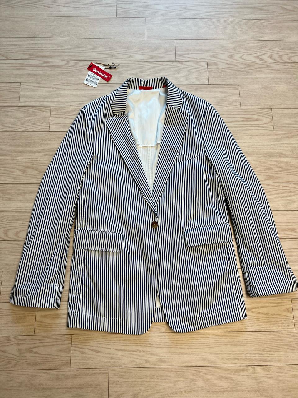 denimist / 오버 사이즈 스트라이프 자켓 / S