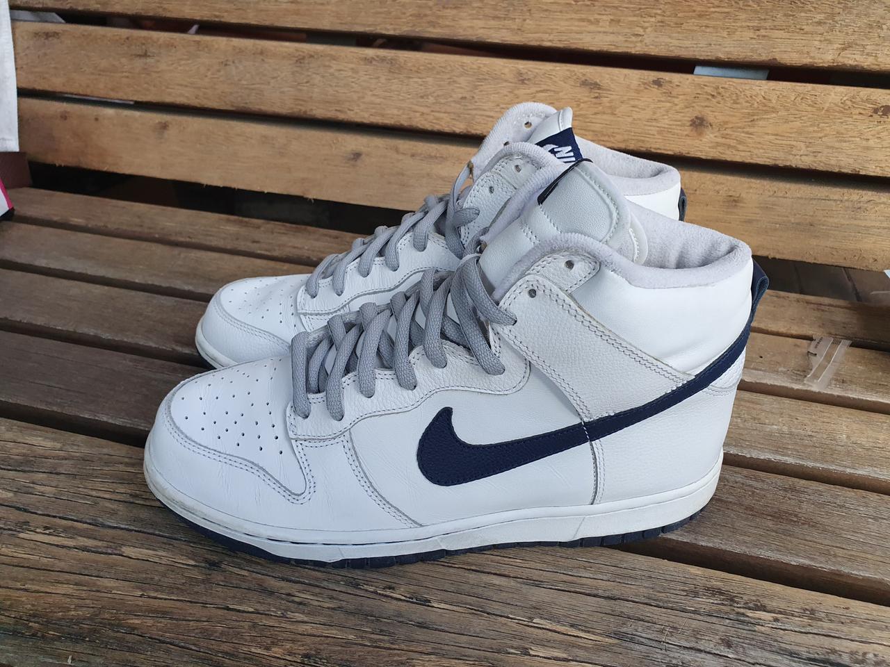 [255]나이키 덩크하이 흰/남