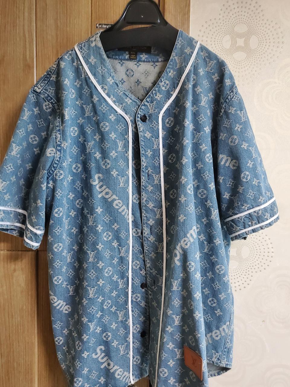 루이비통 슈프림 베이스볼 자켓xxl