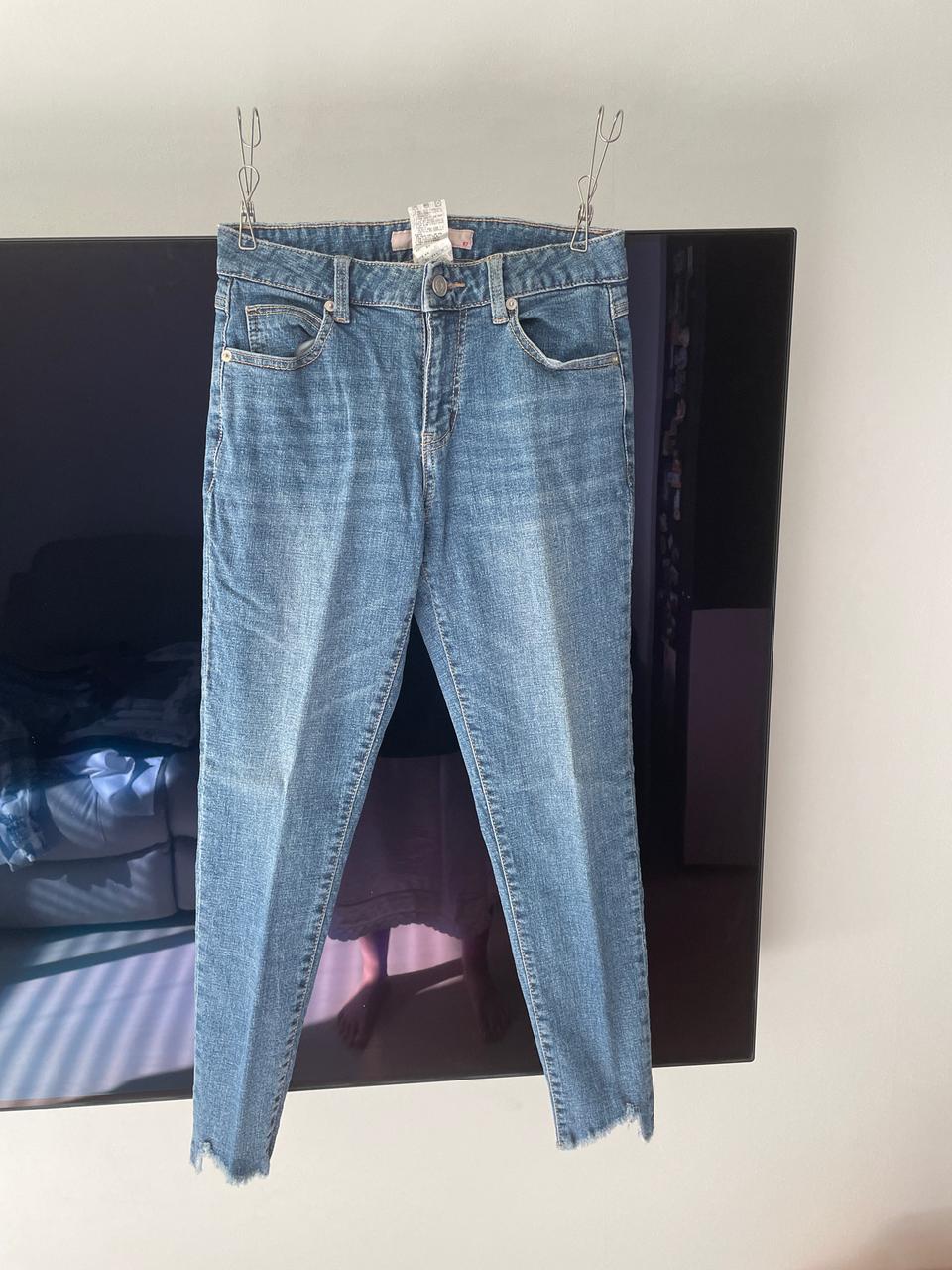 에잇세컨즈 밑단 헤짐 스키니진