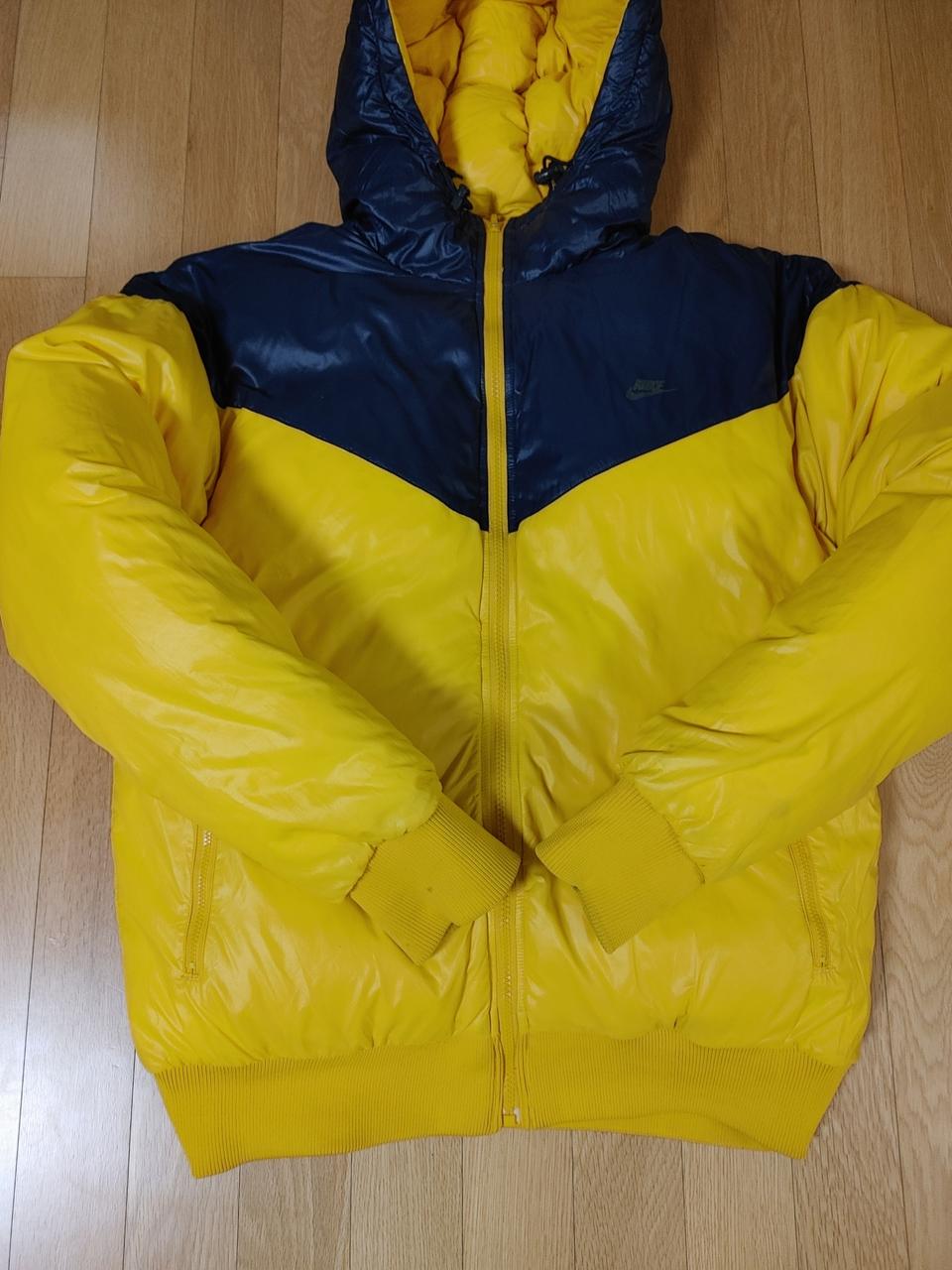 나이키 양면 패딩 다운 후드점퍼