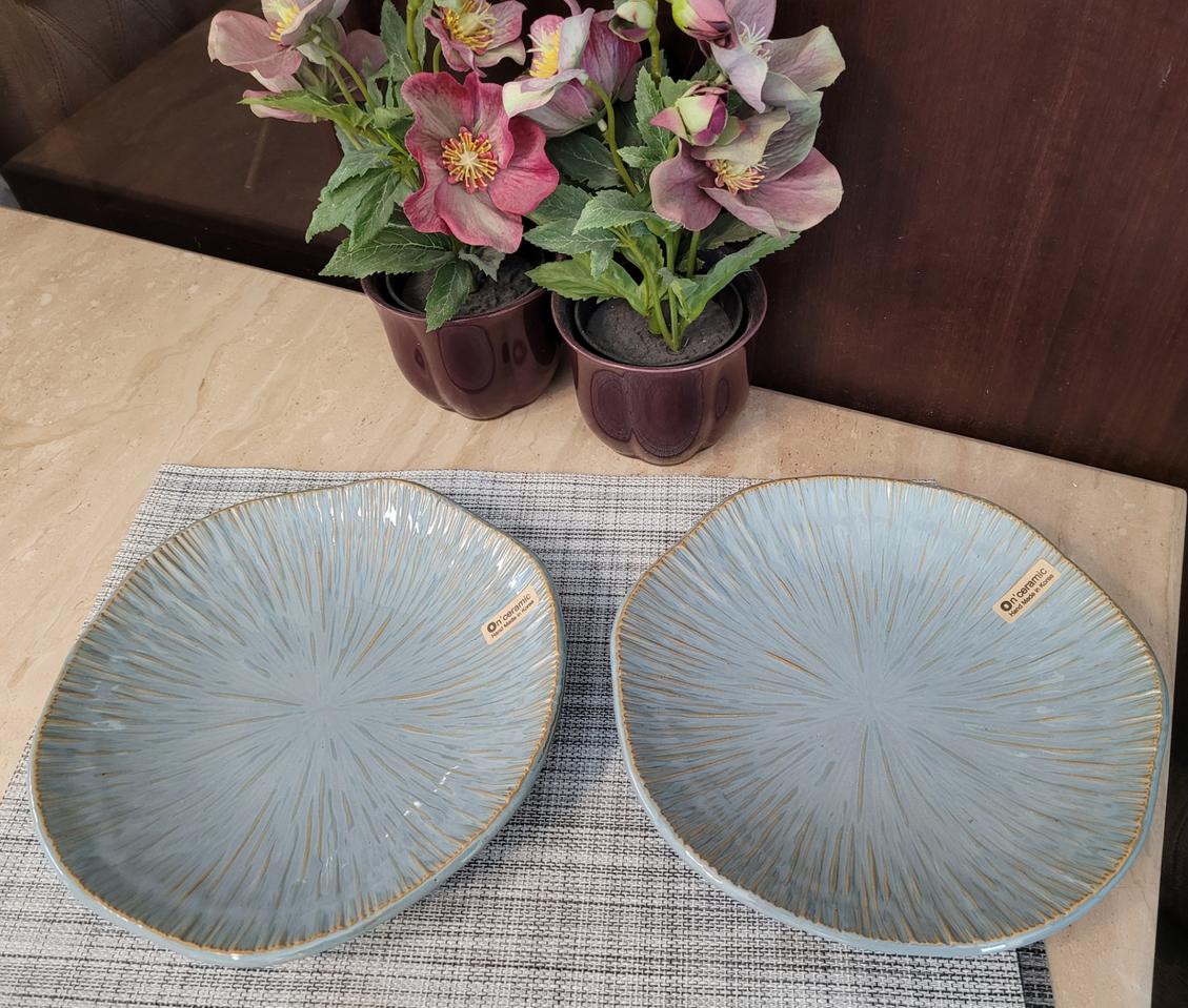 고급 핸드메이드 디너 도자기접시 세트