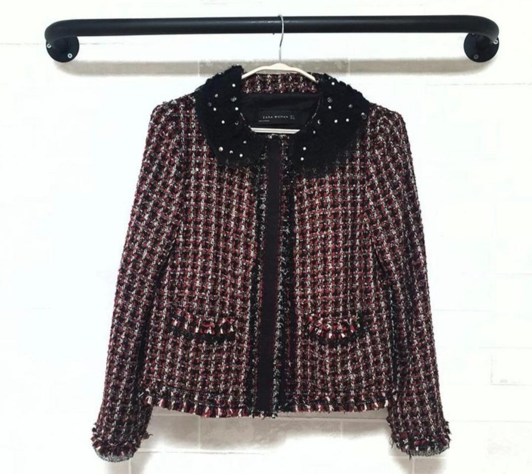 정품:)자라 트위드자켓♡