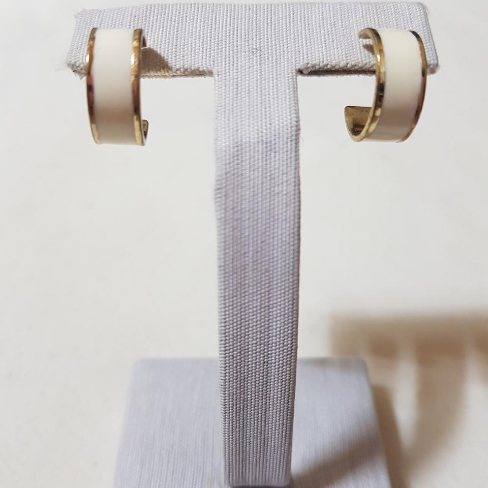 아이보리 심플 링귀걸이