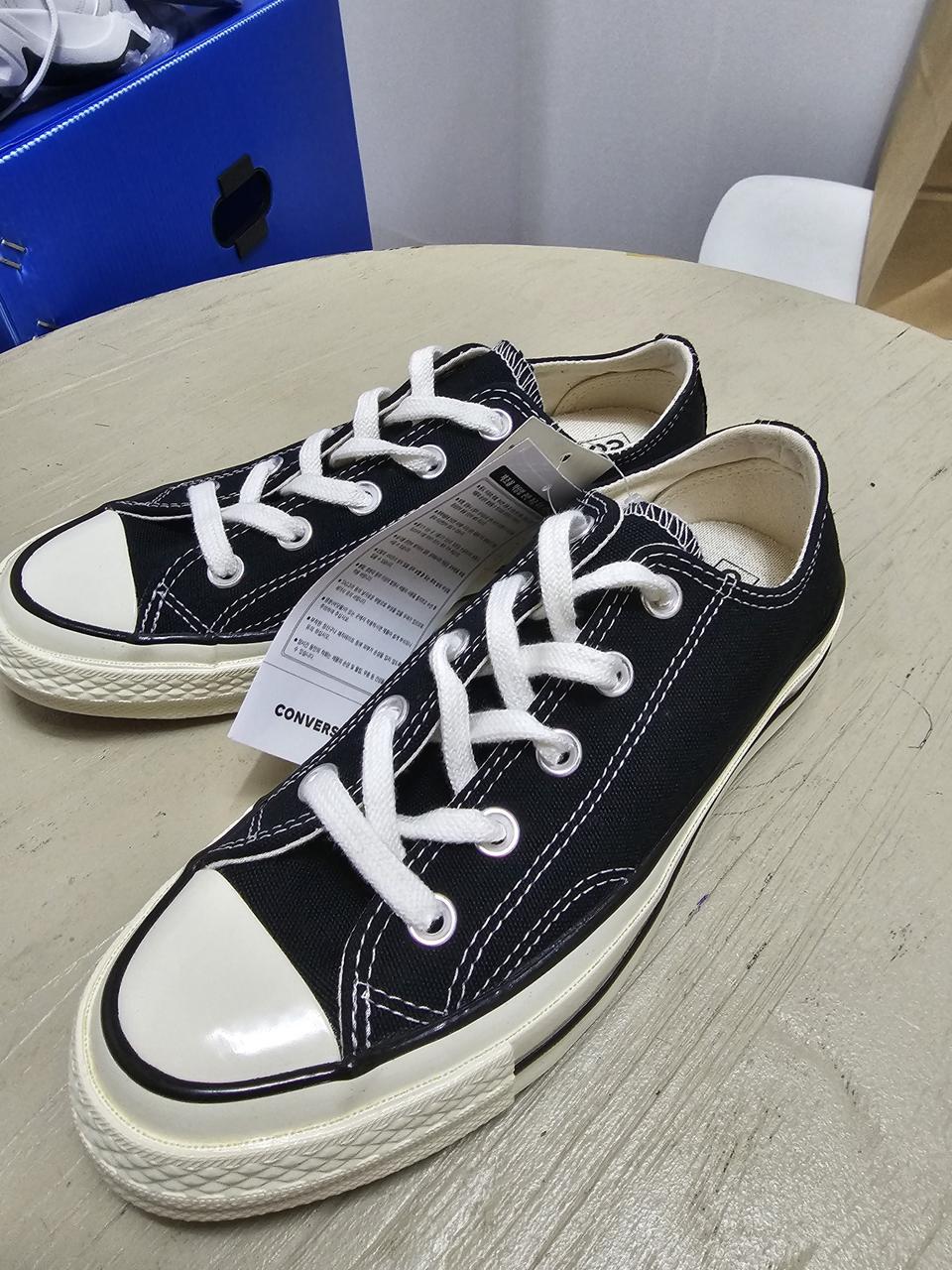 225 컨버스 척테일러 1970S 로우 척 70 캔버스 스니커즈 블랙 1