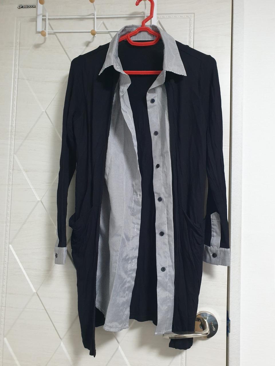 이중셔츠 가디건