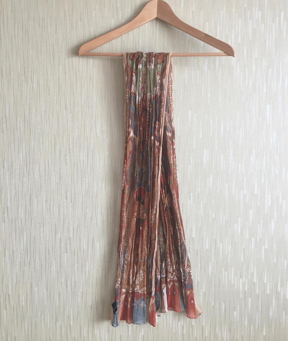 밀라숀 mila schön. 페이즐리 꽃무늬 롱 스카프