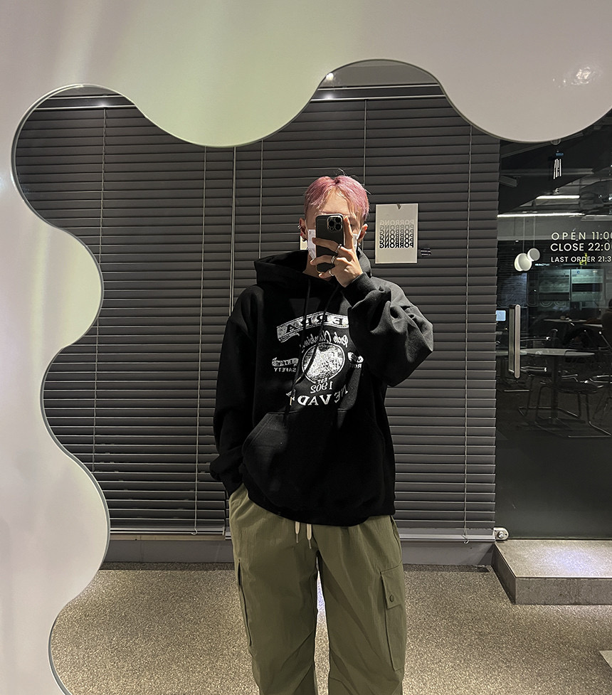 시에라 크랙 오버핏 후드 티셔츠