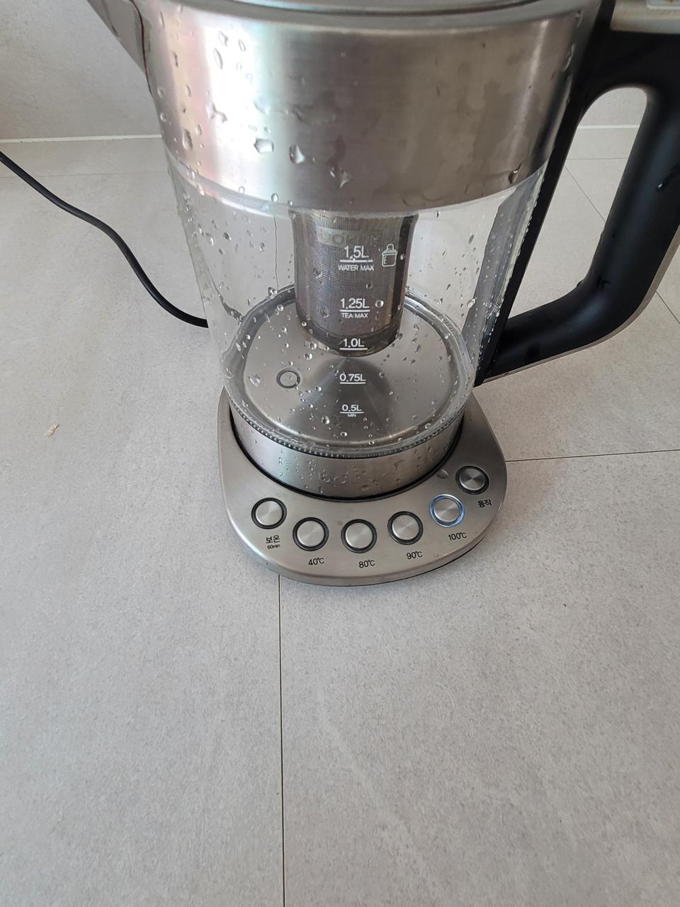 보국 유리전기포트(보온기능)