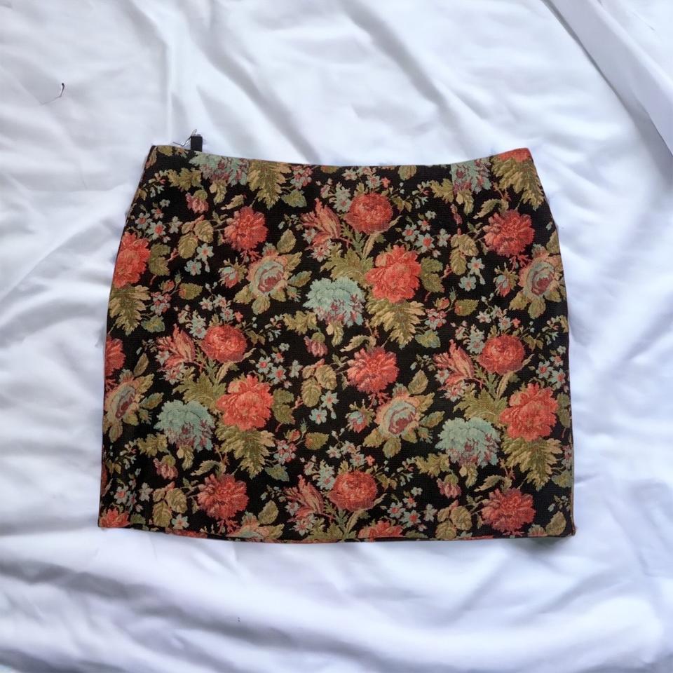 플라워 미니스커트 M