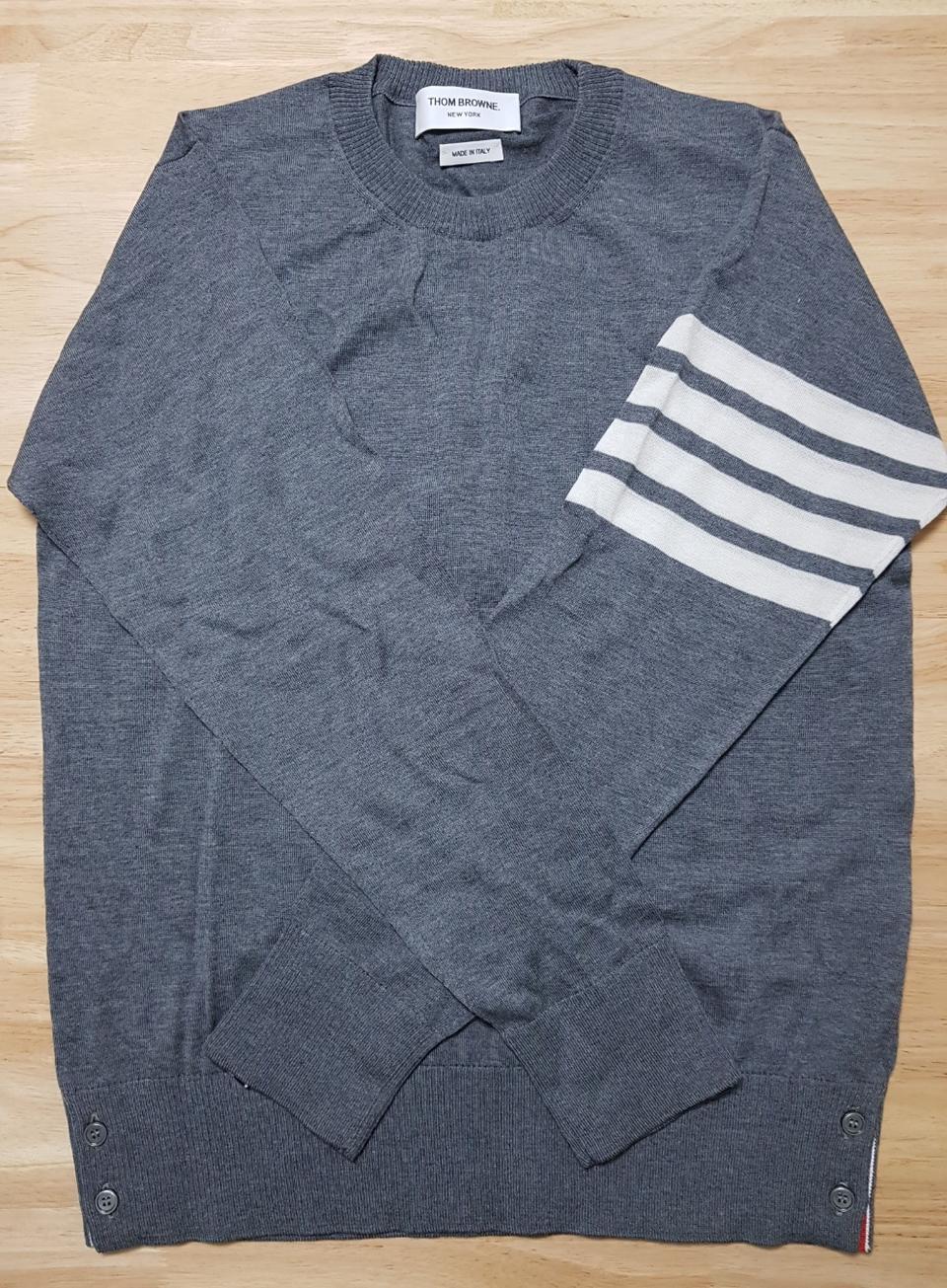 톰브라운 메리노울 니트 MKA002A 00014 038 백화점판