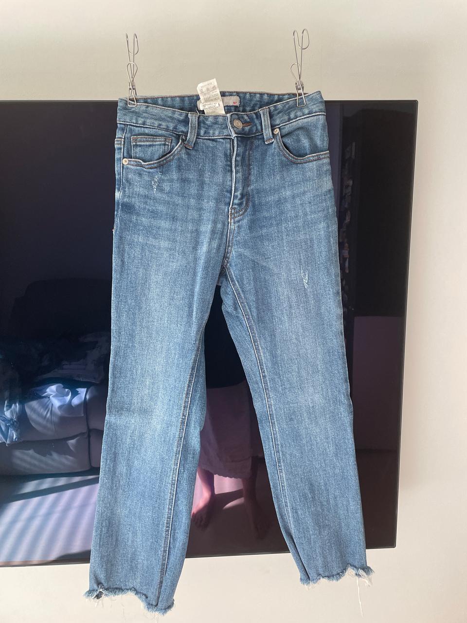 에잇세컨즈 여성 청바지 밑단 헤짐 포인트