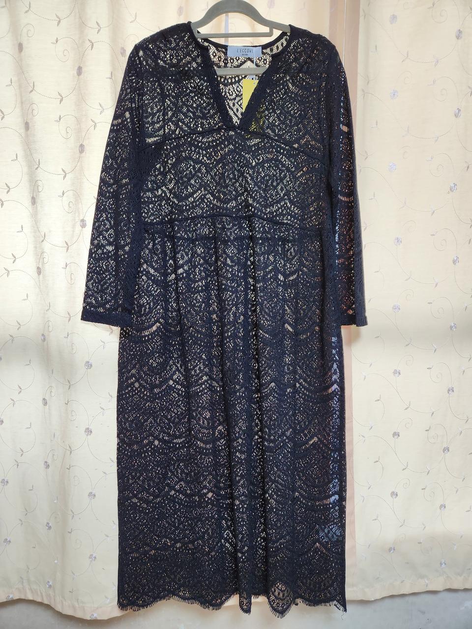 망사블랙롱원피스-택새상품-