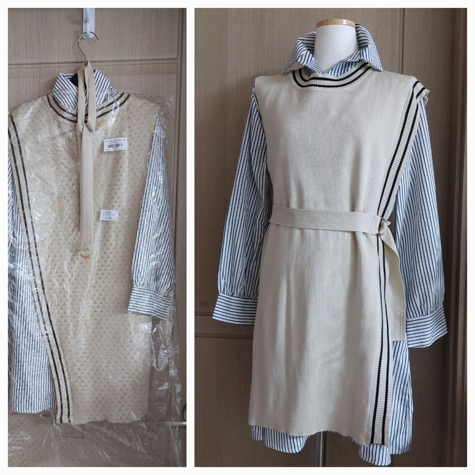 66새상품3.9만)셔츠 니트베스트 세트 몽땅 그대로  남방 조끼