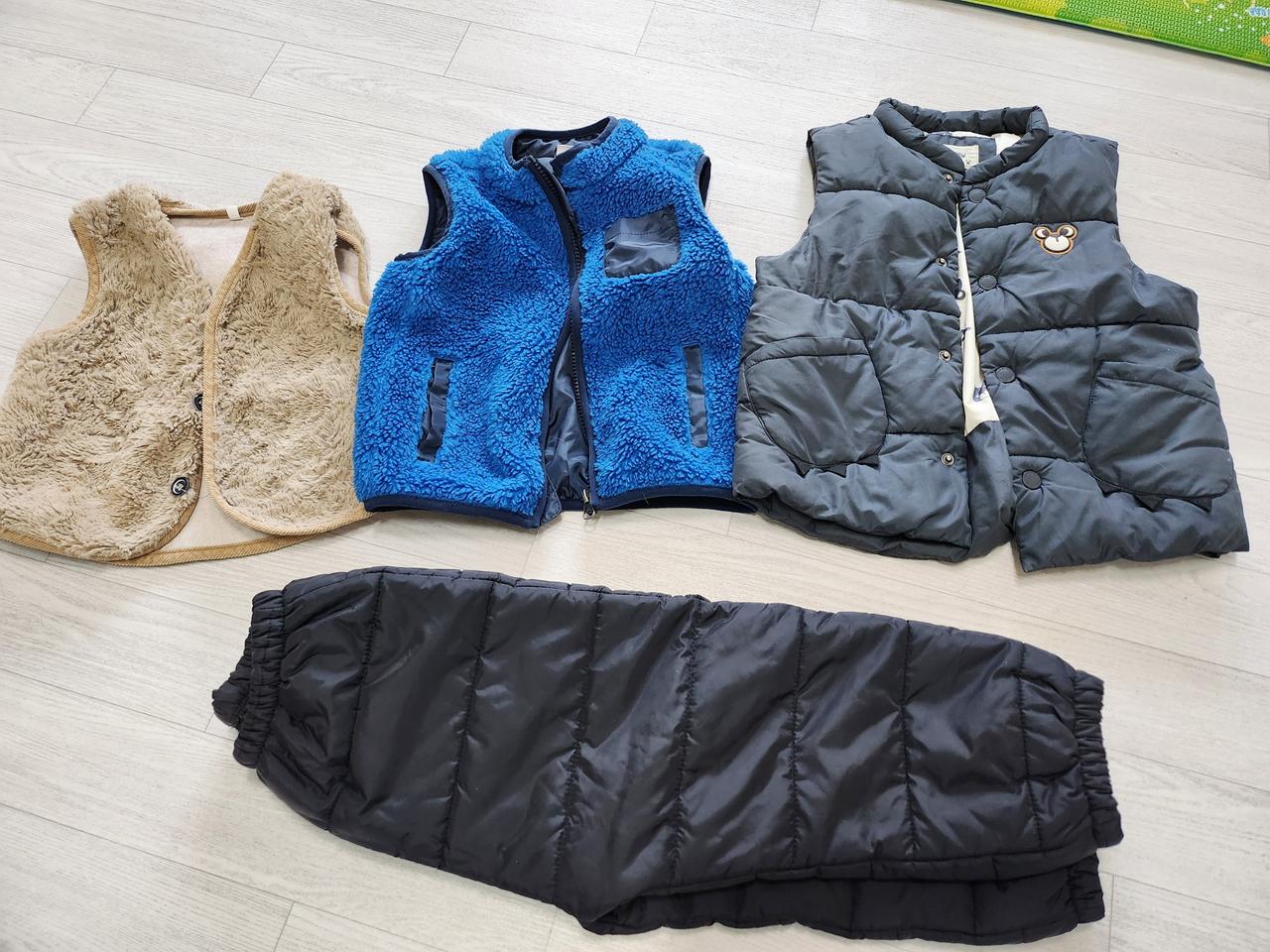 남아110 조끼 패딩바지