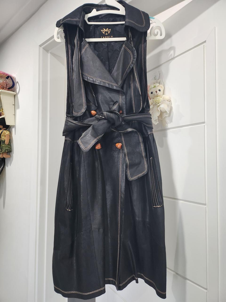 양가죽 트렌치조끼