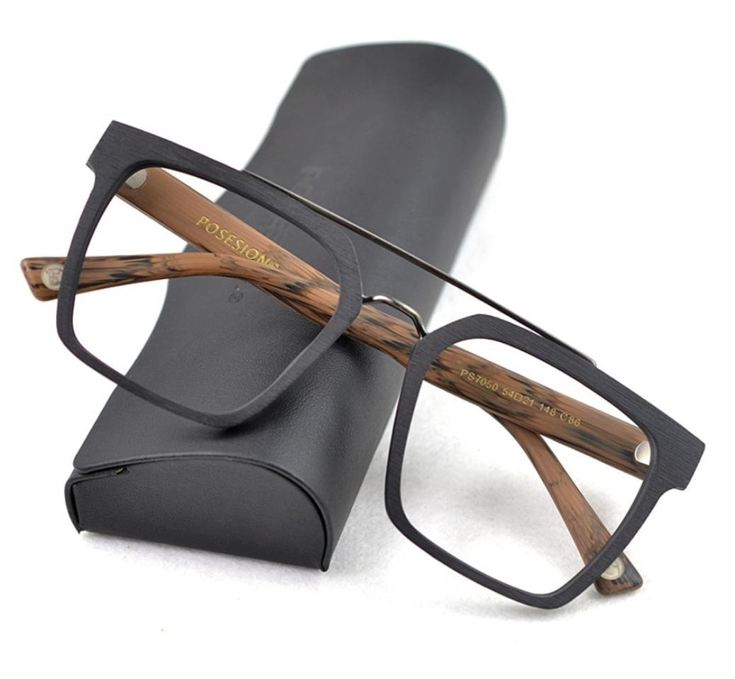 나무로 만든 안경테 겸 선글라스 테